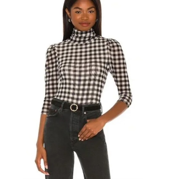 Free People Tops - Free People Checkered Blouse Size S